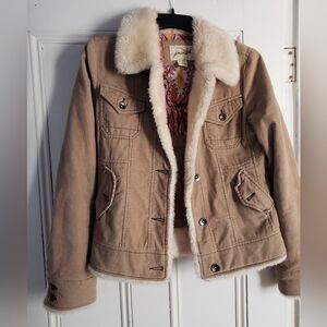 Corduroy sherpa jacket